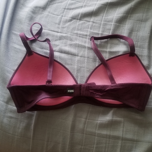 burgundy wireless VS pink bra - Picture 4 of 6